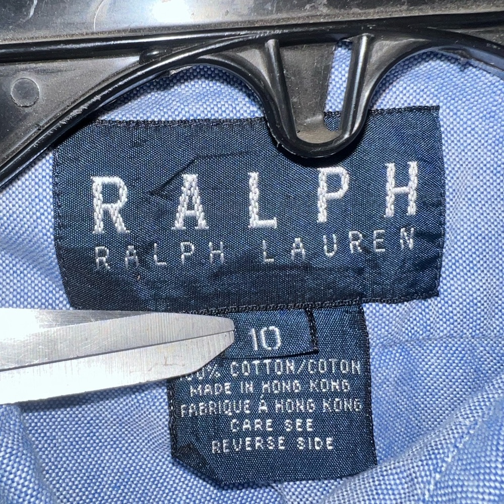 Ralph Lauren Blue Dress Shirt Classic Oxford Style